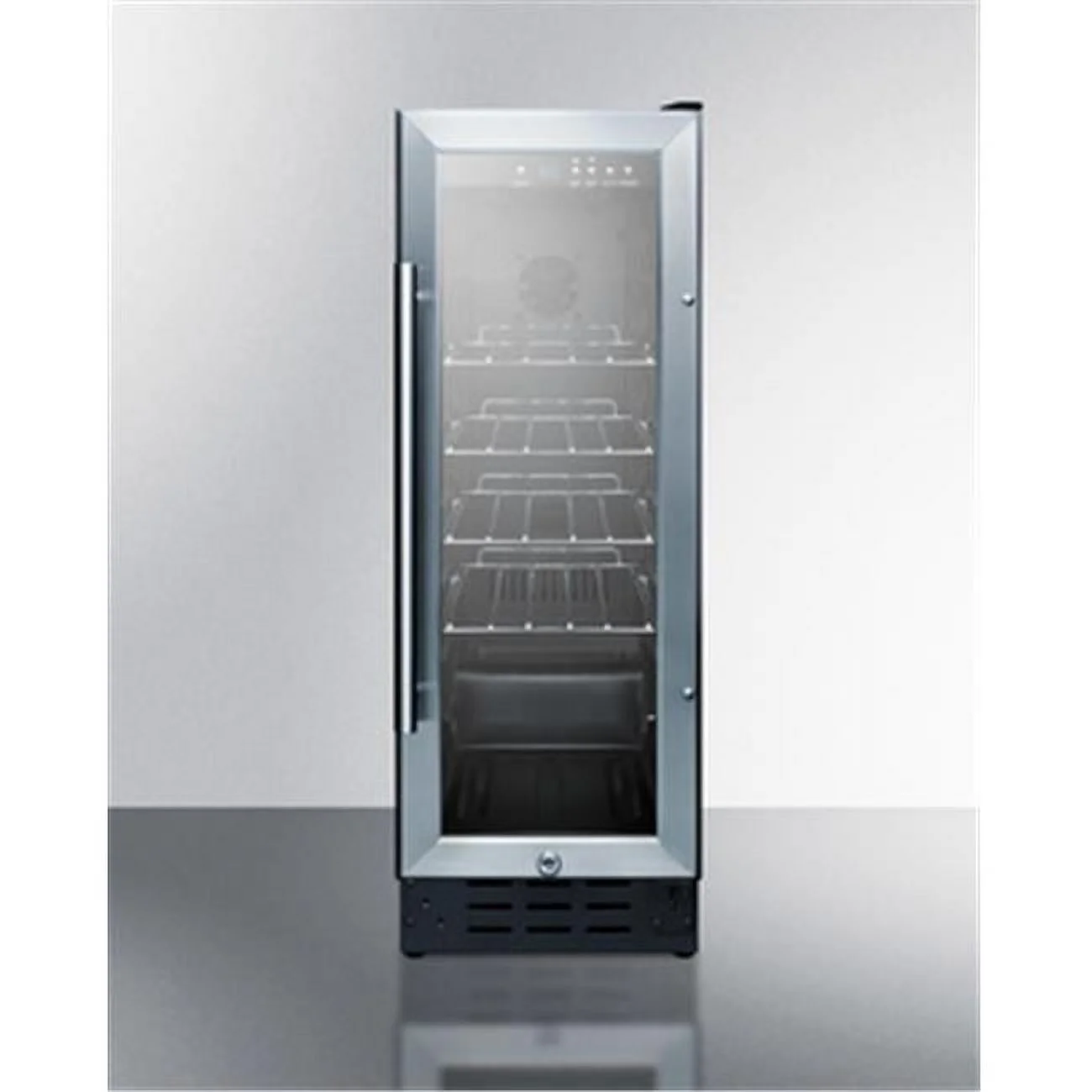Summit Appliance  12 in. Freestanding Compact Beverage Center, Black
