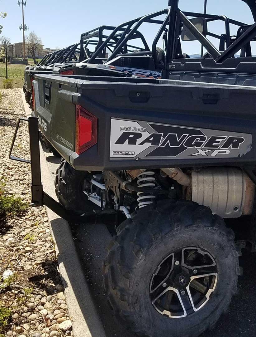 Quick Adjust UTV/ATV Receiver Hitch Spare Tire Carrier (Length 19)