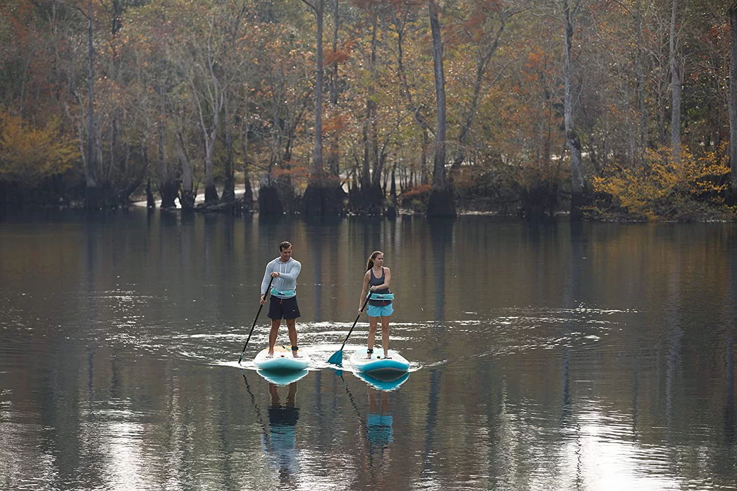 Drift Inflatable Stand Up Paddle Board - SUP Paddle Board and Accessories, Including Pump, Paddle, and More - Classic Woodgrain, Adult, 11'6