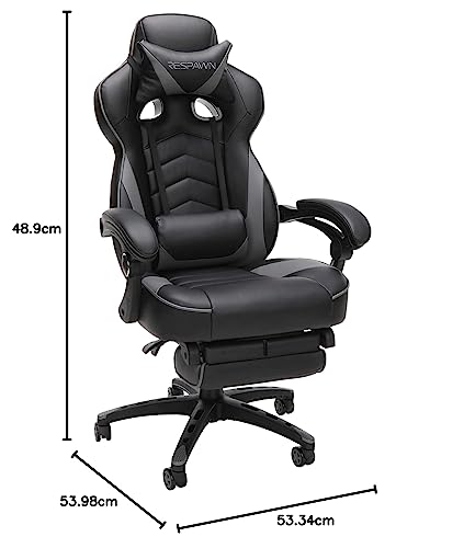 RESPAWN 110 Pro Gaming Chair - Gaming Chair with Footrest, Reclining Gaming Chair, Video Gaming Computer Desk Chair, Adjustable Desk Chair