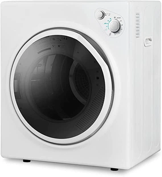 TABU 13 lbs Electric Poortable Dryer, Front Load Portable Laundry Dryer with Stainless Steel Tub,White
