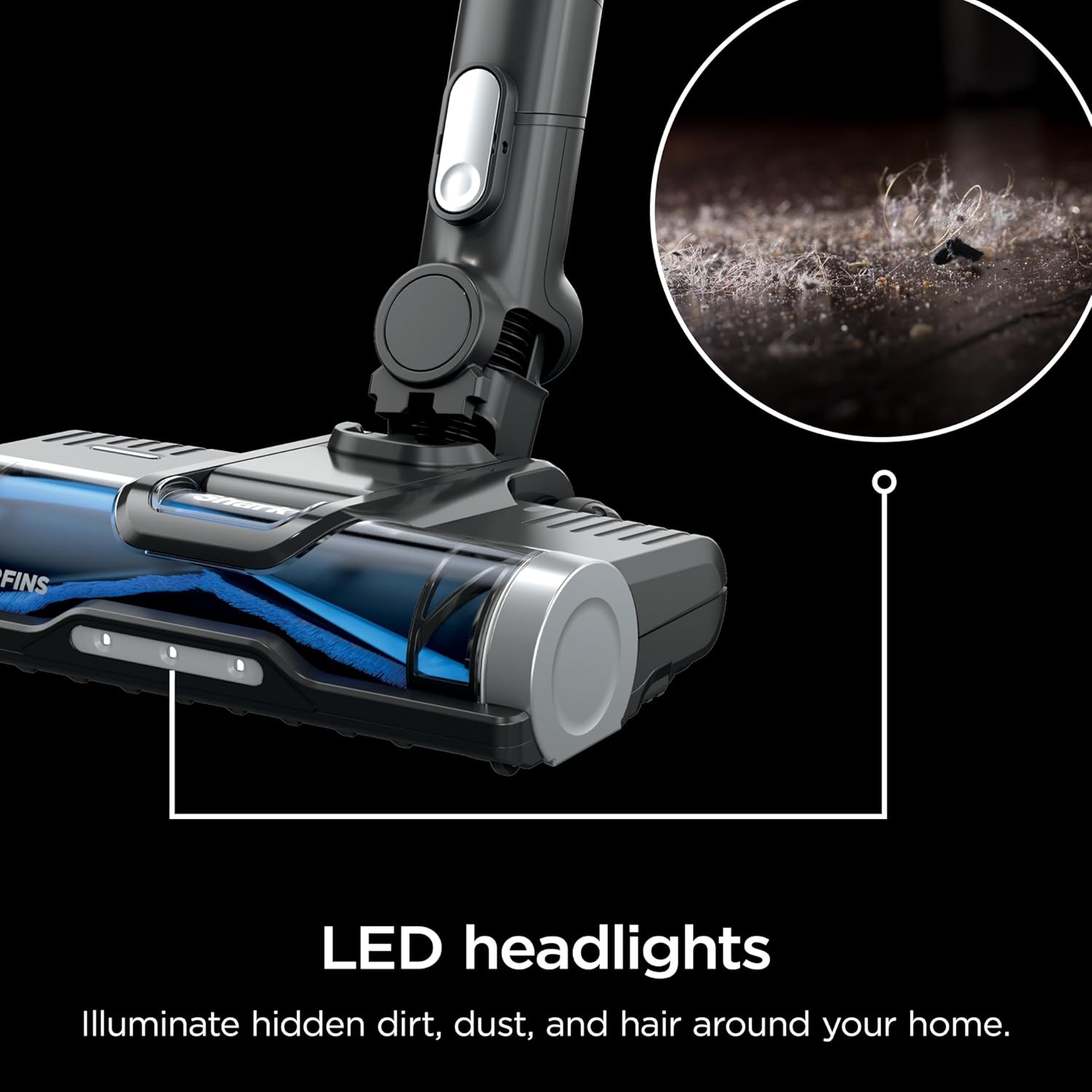 Shark WZ531H Cordless Pro Stick Vacuum with Powerfins Brushroll, HEPA Filtration, Self-Cleaning Brushroll, LED Headlights, 40-Min Runtime