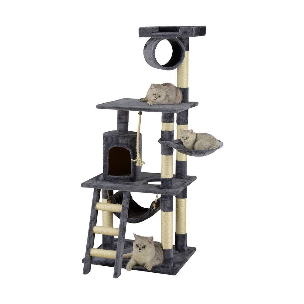 Go Pet Club Cat Tree Condo Furniture, Brown, 62x22