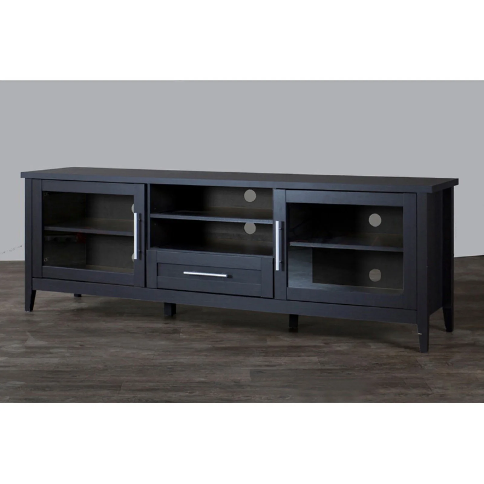Baxton Studio 71" Wood TV Stand in Espresso