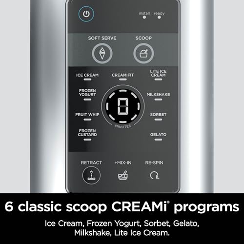 Ninja Swirl by CREAMi Ice Cream and Soft Serve Maker, Sorbet, Milkshake, Frozen Yogurt, Low Calories Program & More, 13-in-1, Soft Serve Handle