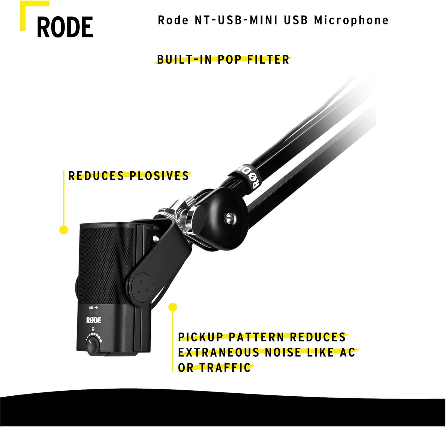 Rode NT-USB-Mini USB Microphone Bundle with Knox Gear USB 3.0 Hub (2 Items)