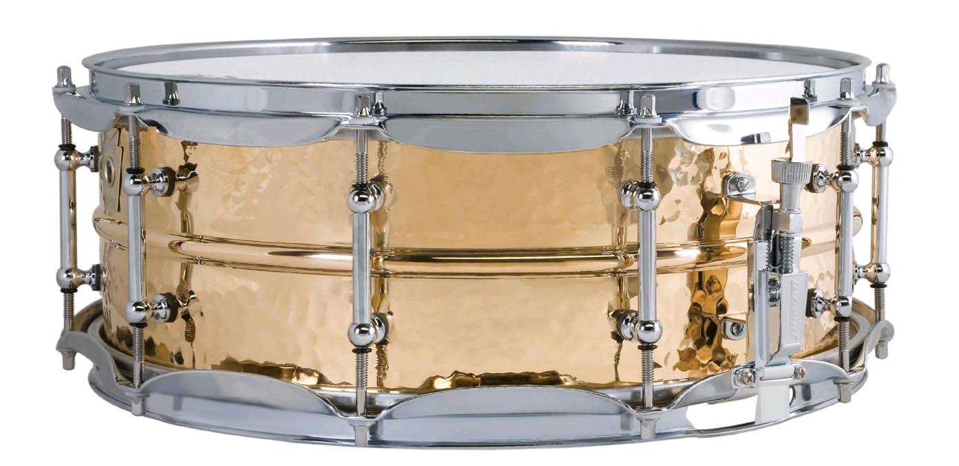 Ludwig 5x14x22 LB550KT Hammered Bronze Snare with Tube Lugs
