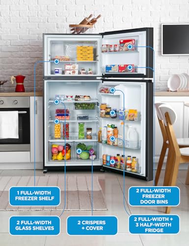 Commercial Cool 11.1 Cu. Ft. Convertible Freezer Refrigerator, Upright Fridge with Glass Shelves, Reversible Door, ENERGY STAR rated, Auto Defrost