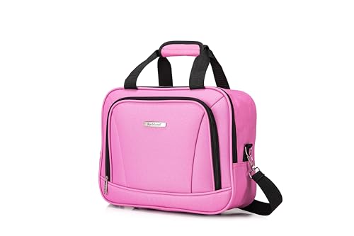 Rockland Melbourne Hardside Expandable Luggage with Spinner Wheels, 2TONENAVY, 2 Piece (20/28)