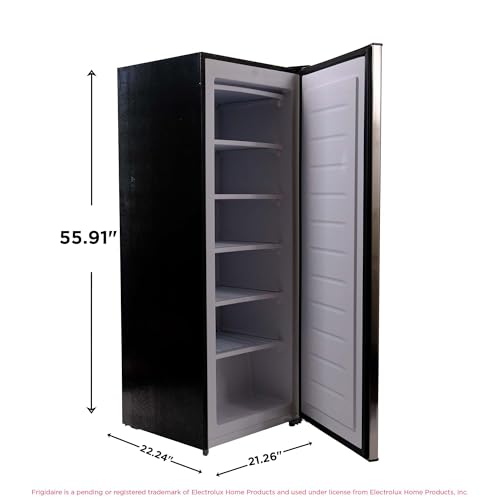 Frigidaire EFRF694, 6.5 cu ft, Upright Freezer, Platinum Series, Stainless steel