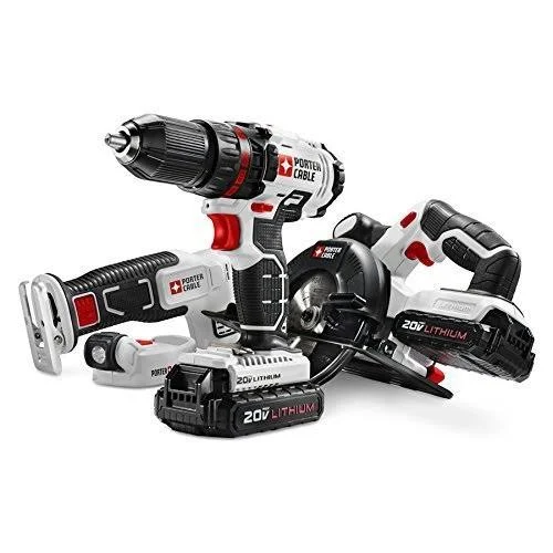 Porter-Cable Cordless Drill Combo Kit Power Tool, 4-Tool (PCCK616L4)