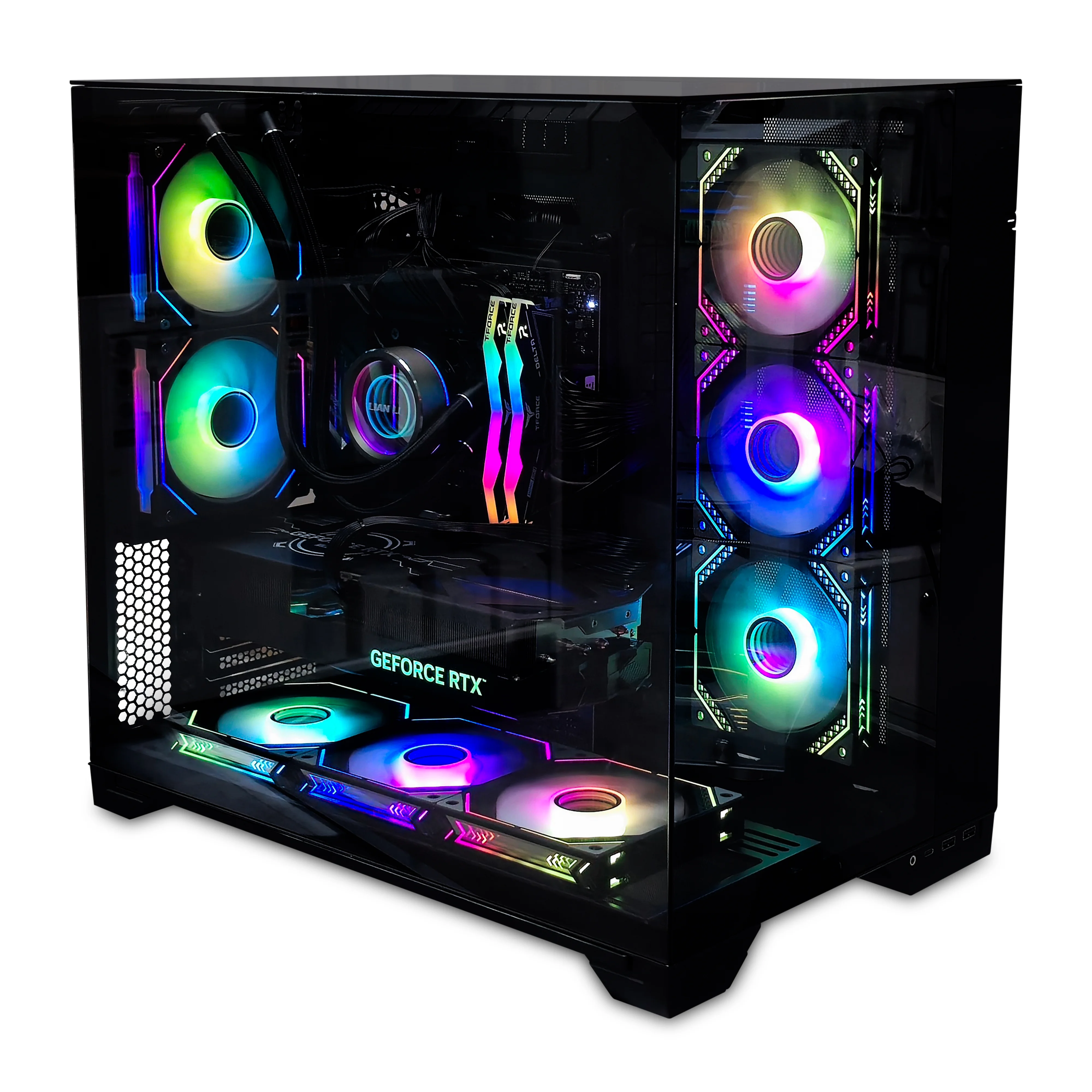 BlazingTech EX Vision Custom Built Gaming PC Geforce RTX 4070Ti SUPER + I9-12900 + 32GB DDR5 RAM + 2 TERRA PCle NVMe - Radiant Selections