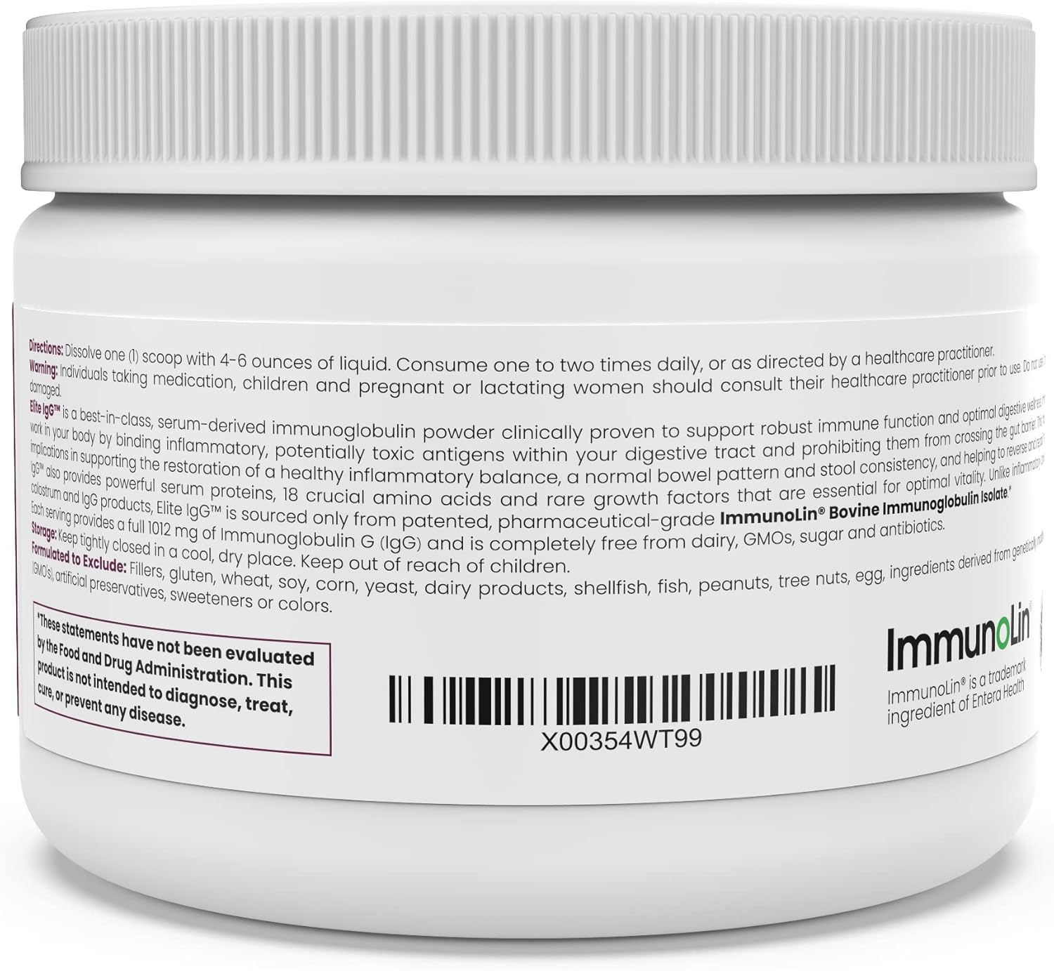 Elite IgG Immunoglobulin Supplement | 1,100 mg IgG
