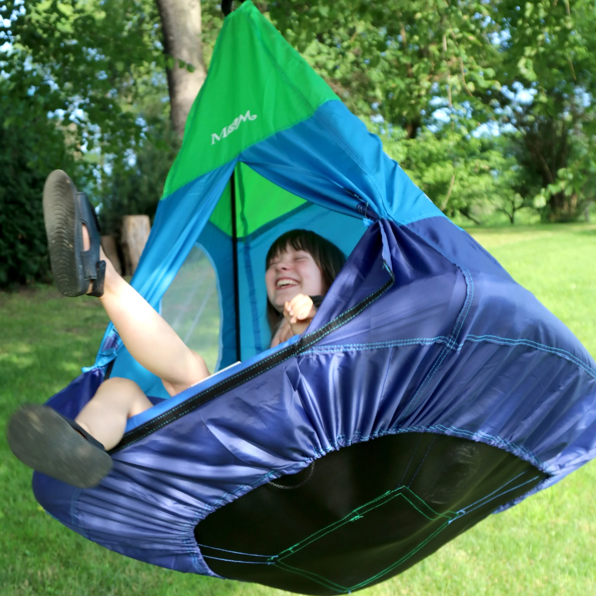 M&M Sales Enterprises Outdoor Teepee Tent Swing