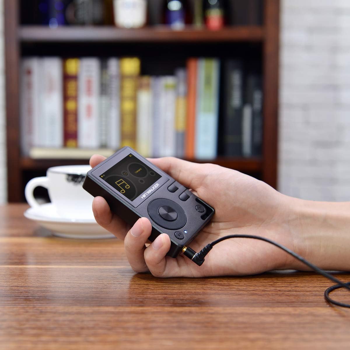 HIFI WALKER H2, High Resolution Bluetooth MP3 Player, DSD DAC OTG, Portable Digital Audio Music Player with Memory Card and HD Earphones