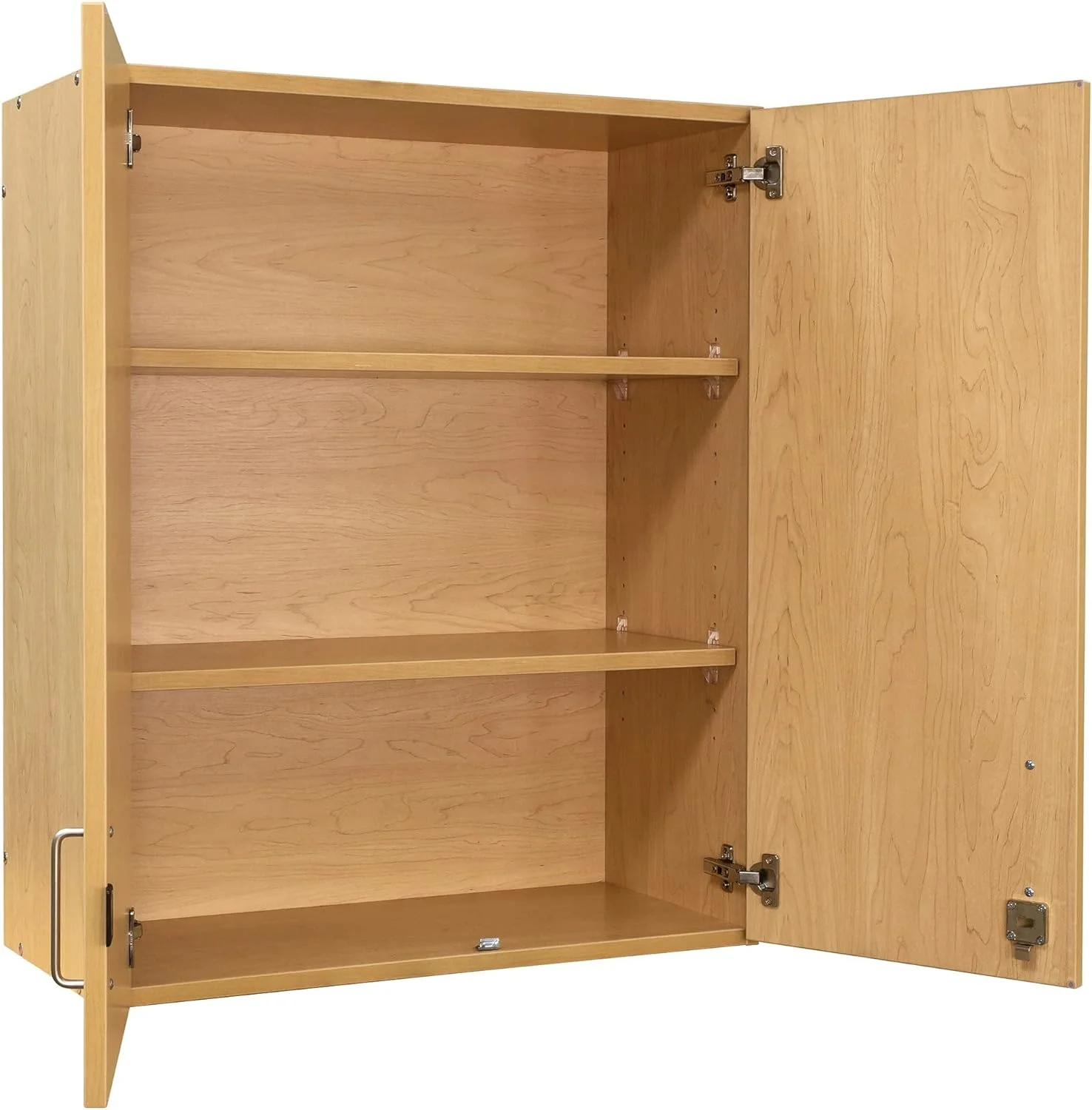 Tot Mate 3-Level Wall Cabinet, Laminate Wood, Maple, 30"W x 14 1/2"D x 36 1/2"H, RTA