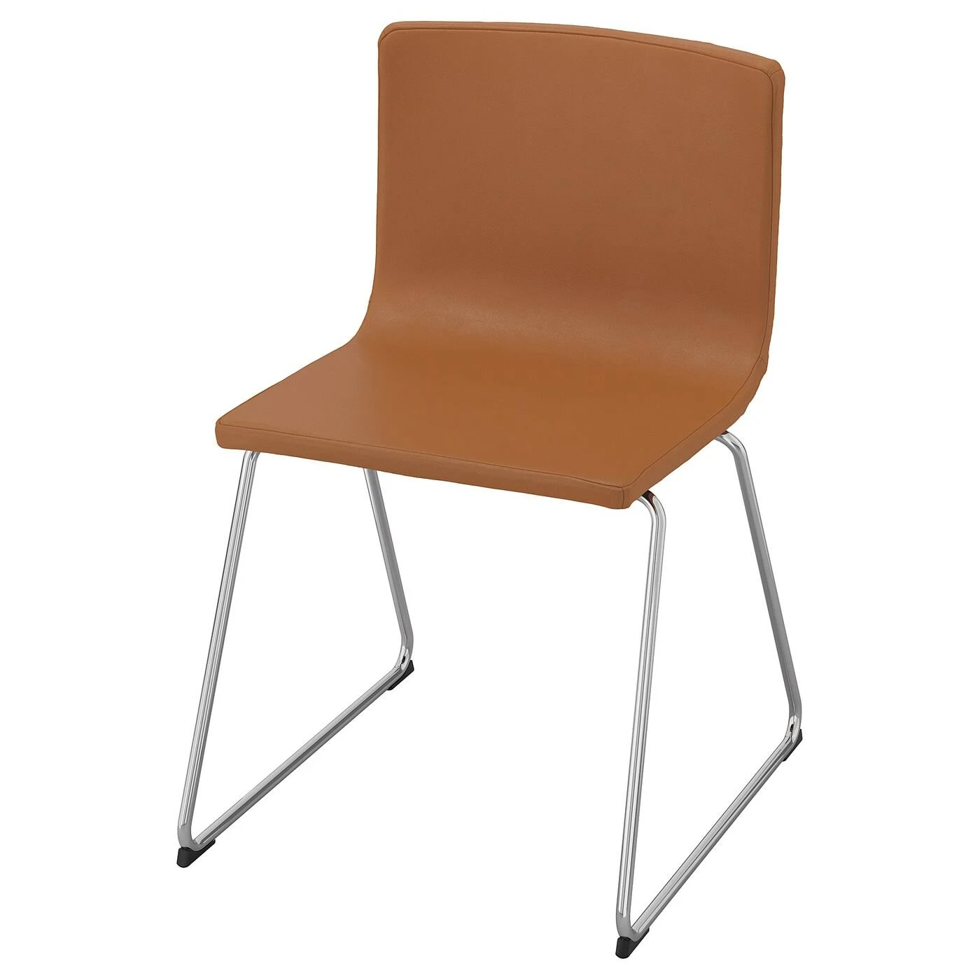 IKEA - Bernhard Chair, Chrome plated/Mjuk Golden Brown, Tested for: 243 lb