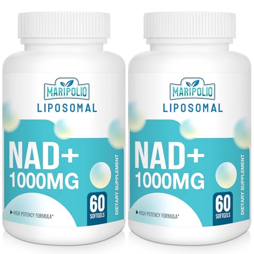 Liposomal NAD+ Supplement 1000 mg | Highest NAD Pontecy | Max Absorption | Pure NAD Supplement | Energy and DNA Repair, Aging Defense