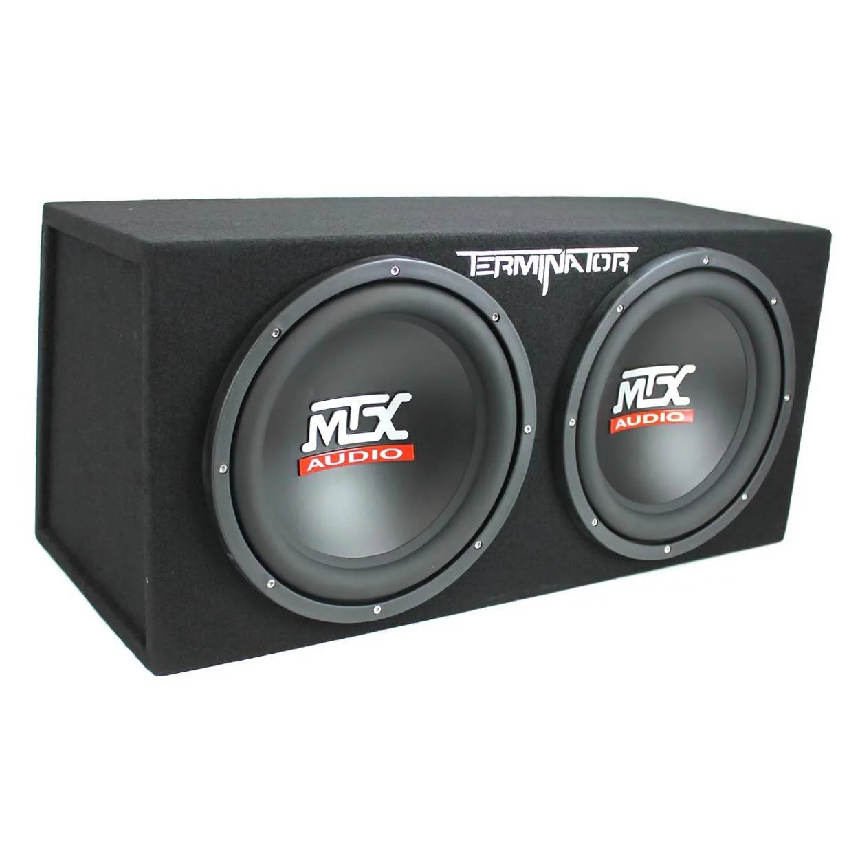 MTX TNE212D 12" 1200W Dual Loaded Car Subwoofer and Boss 1100W Amplifier w/ Kit