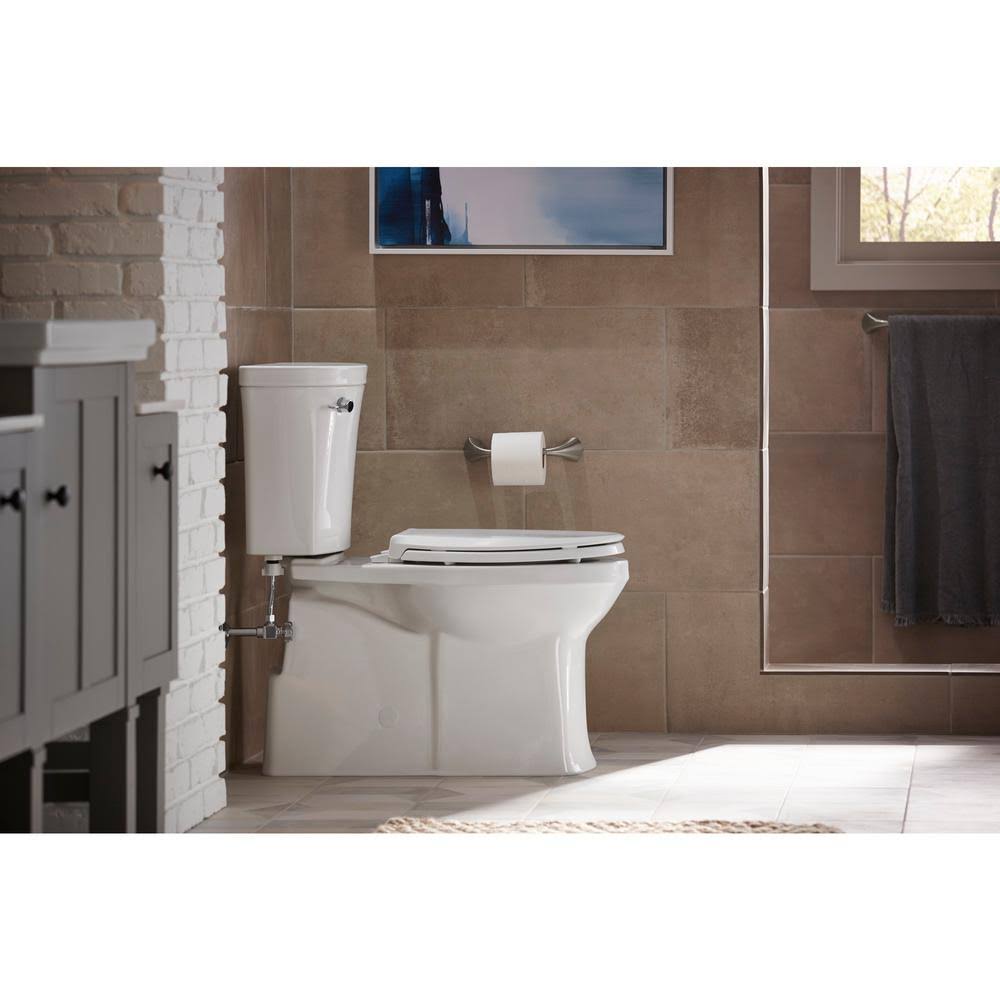 Valiant The Complete Solution 2-Piece 1.28 GPF Single-Flush Elongated Toilet in White
