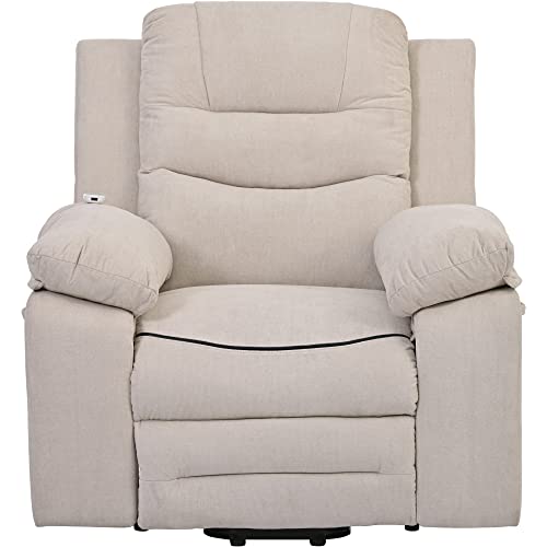 Massage Recliner,Power Lift Chair for Elderly with Adjustable Massage and Heating Function