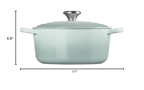 Le Creuset Enameled Cast Iron Signature Round Dutch Oven, 5.5 qt., Cerise