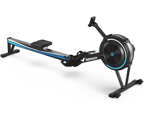 MERACH Rowing Machines for Home, Adjustable Air Resistance Professional Indoor Rowing Machine, Ergonomic Comfort Seat