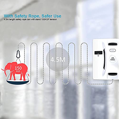 HOBOT-298 Window Cleaning Automatic Robot with Ultrasonic Water Spray, Intelligent Cleaning, AI Smart Route Plan, Replaceable Water Tank