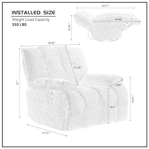 Oversized Rocker Recliner Chair