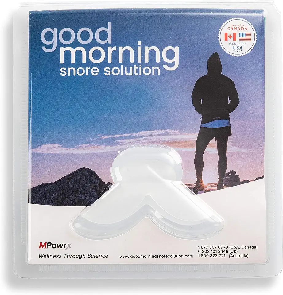 Sponsored Ad - Anti Snoring Device Mouthpiece Mouth Guard for Men and Women, Tongue Retaining Snore Stopper, Made in USA, FDA-Cleared, BPA-Free