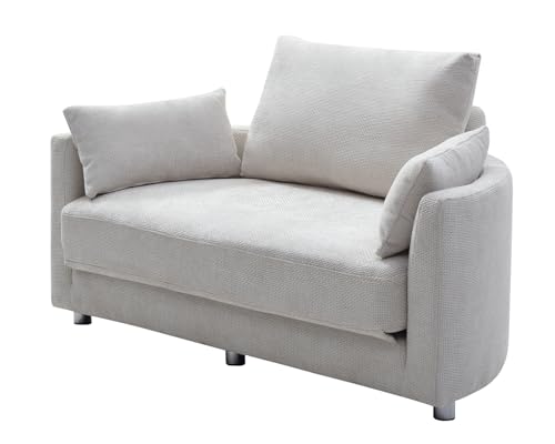 Convertible Fold out Futon Sofa Sleeper Chair, Convertible Sleeper Chair Bed with Pillows