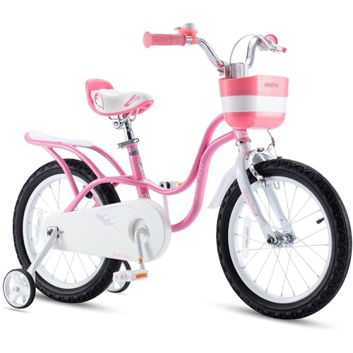 Royalbaby Princess Girls Kids Bike 12 14 16 18 20 Inch Children Bicycle with Basket for Age 3-12 Years