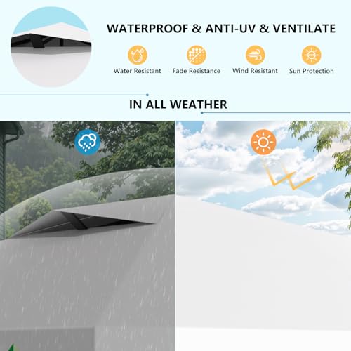 10X10 Pop Up Canopy Tent with 3 Sidewalls,Easy Up Canopy,Commercial Instant Shelter,Heavy Duty One Person Set Up Event Tent,Gray