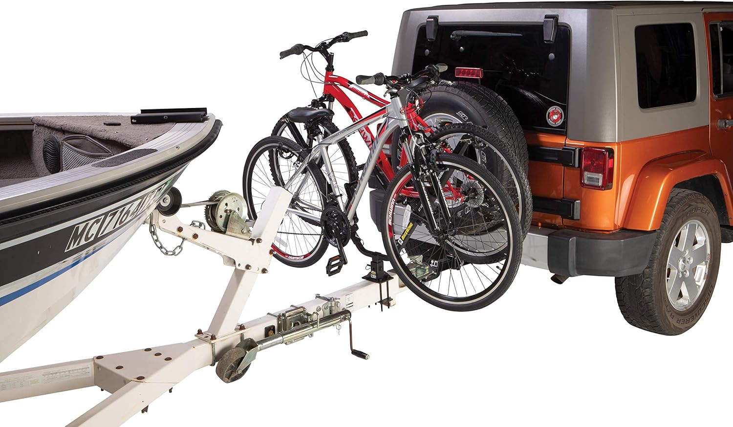 Let's Go Aero Bike Wing Double Bike Carrier for Utility and Cargo Trailers and Towing Vehicles