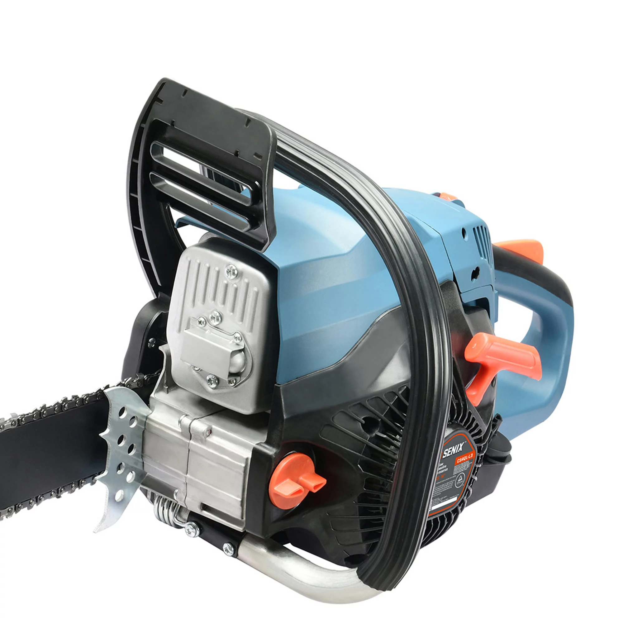 SENIX 49 cc 4-Cycle Gas Powered Chainsaw, 18-Inch Oregon Bar and Chain, CS4QL-L1