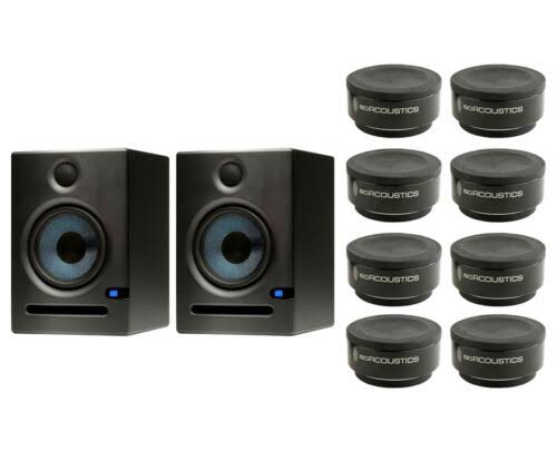 PreSonus 2x PreSonus Eris E8 Active Studio Monitor Speaker + 8x ISO-PUCK Decoupler Stand