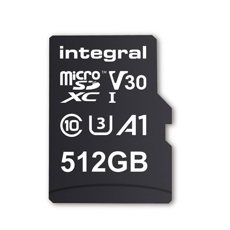 Integral 512gb UltimaPro A2 V30 High Speed Micro SD Card (sdxc) UHS-I