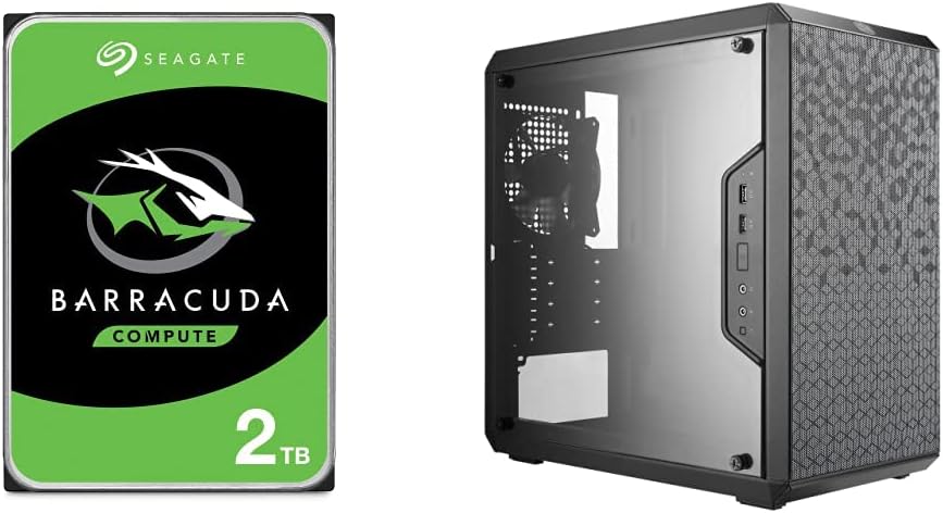 Cooler Master MasterBox Q300L Micro-ATX Tower with Magnetic Design Dust Filter, Transparent Acrylic Side Panel