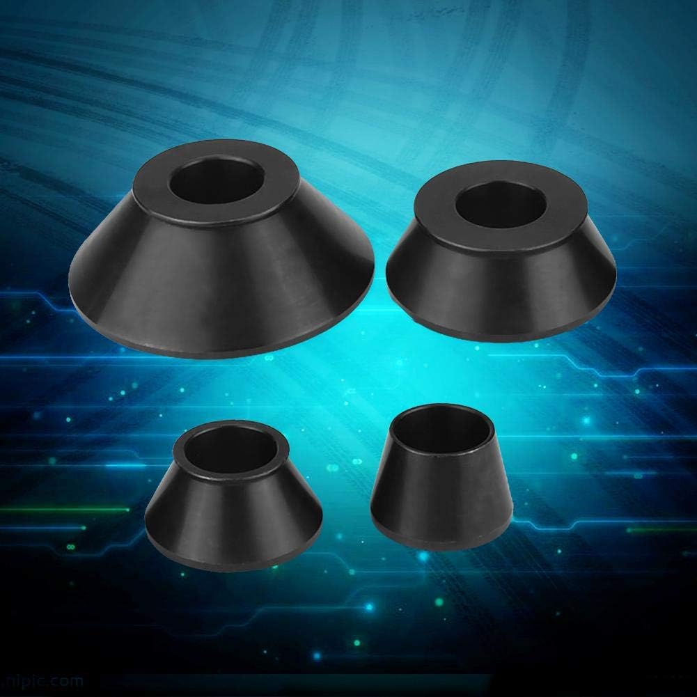 Wheel Balancer Cone, 4pcs Carbon Steel Wheel Balancer Adapter Cones Standard Taper Cone Kit for Car Light Truck, Cone 1.77" to 5.39" Size, 40mm Shaft