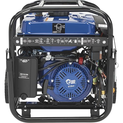 Powerhorse Portable Dual Fuel Generator with Electric Start, 9500 Watts