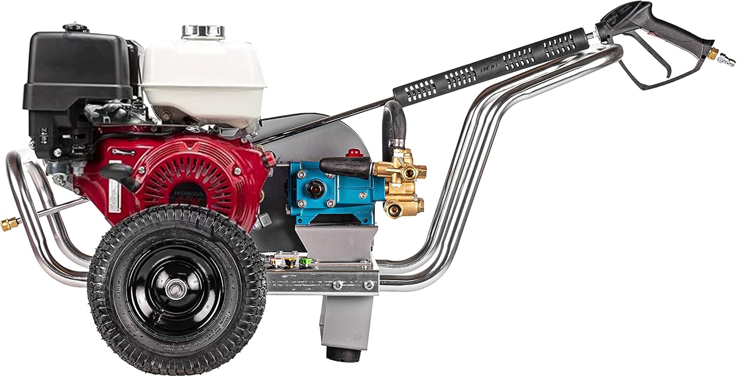 SIMPSON Cleaning ALWB60828 Water Blaster Gas Pressure Washer Powered by Honda GX390, 4200 PSI at 4.0 GPM, CAT Triplex Pump, (49 State)