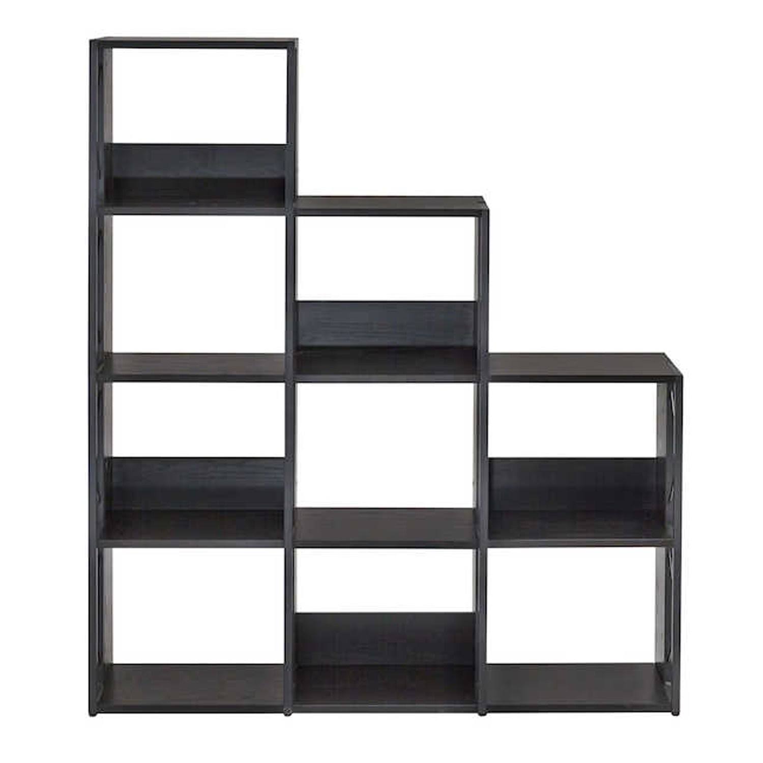 Soho Multi-Height Bookcase, 9Shelves, Black