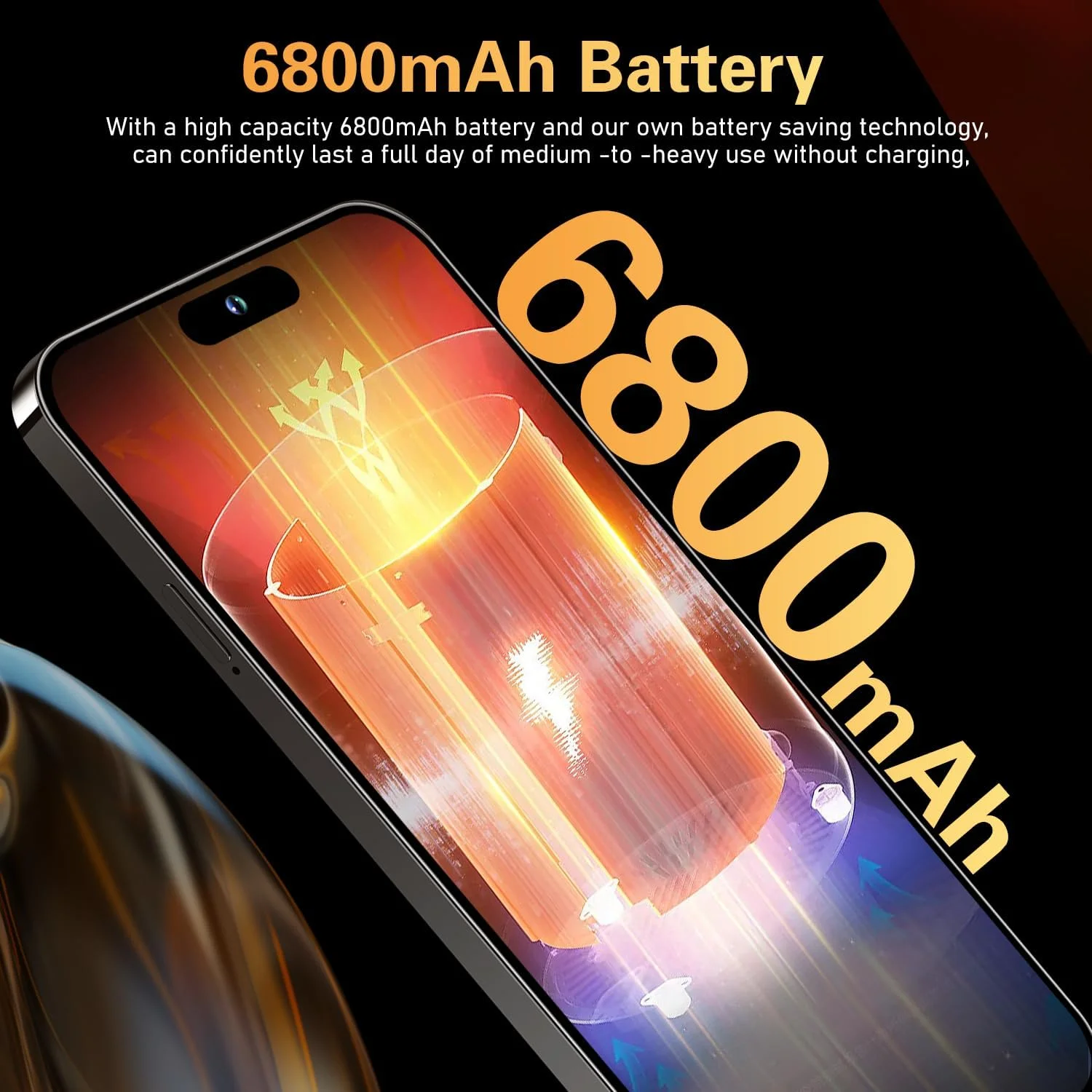 J15 Pro Max 5G Unlocked Smartphone,3GB+64GB, for Android 13, 6.8" FHD Unlocked Cell Phone, 6800mAh, Battery Fast Charging