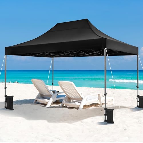 Yaheetech Heavy Duty Pop Up Canopy Tent, 10x20 Commercial Instant Shelter Tent for Wedding, Parties, Adjustable Outdoor Canopy with Wheeled Carry Bag