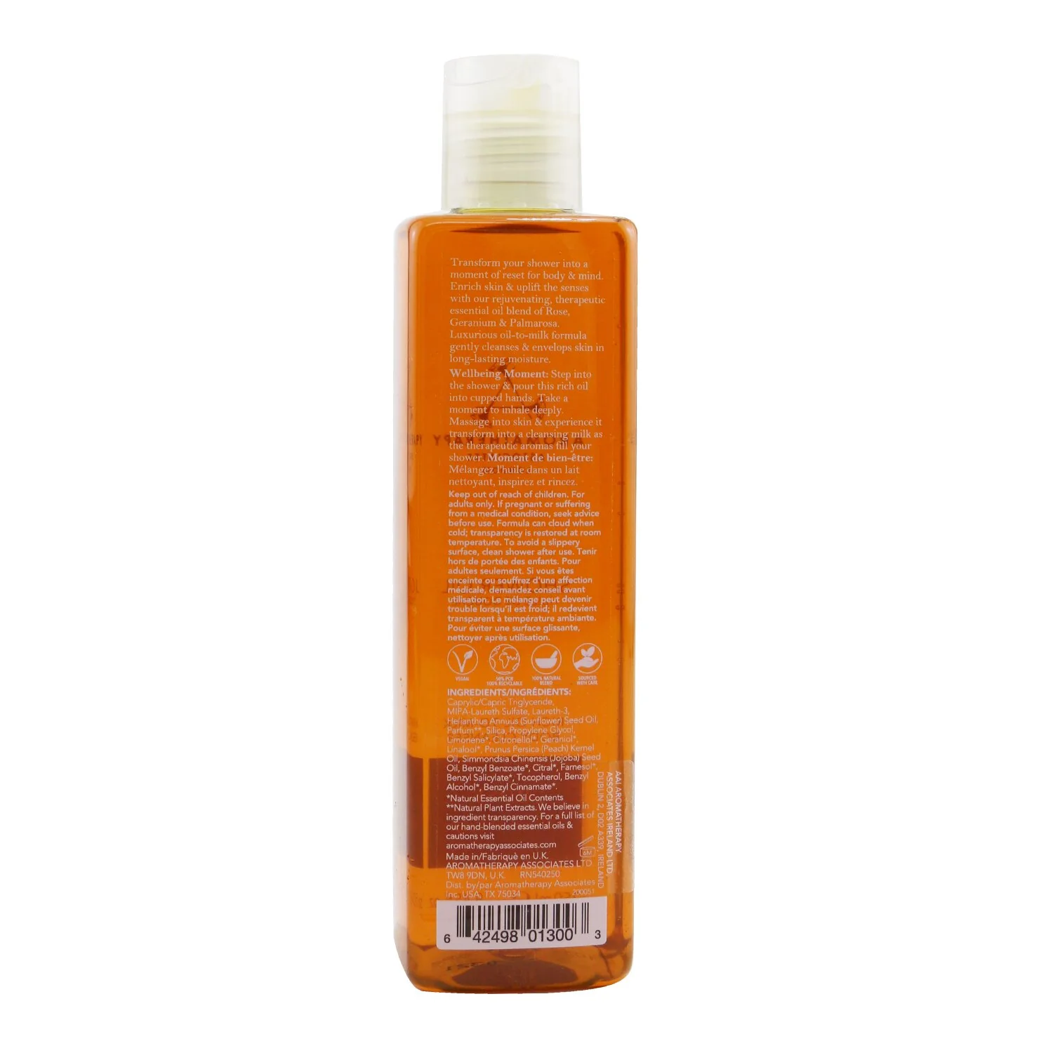 Aromatherapy Associates Rose - Shower Oil  250ml/8.45oz