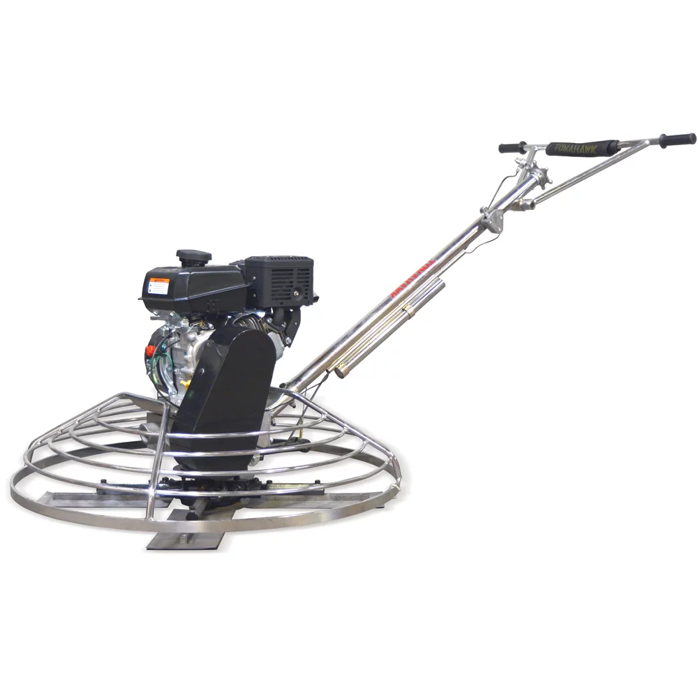 TOMAHAWK 36" Power Trowel Walk Behind Gas Power 6 HP Kohler Engine with Blades 36" Float Pan for Concrete Finishing Cement Floor Surface