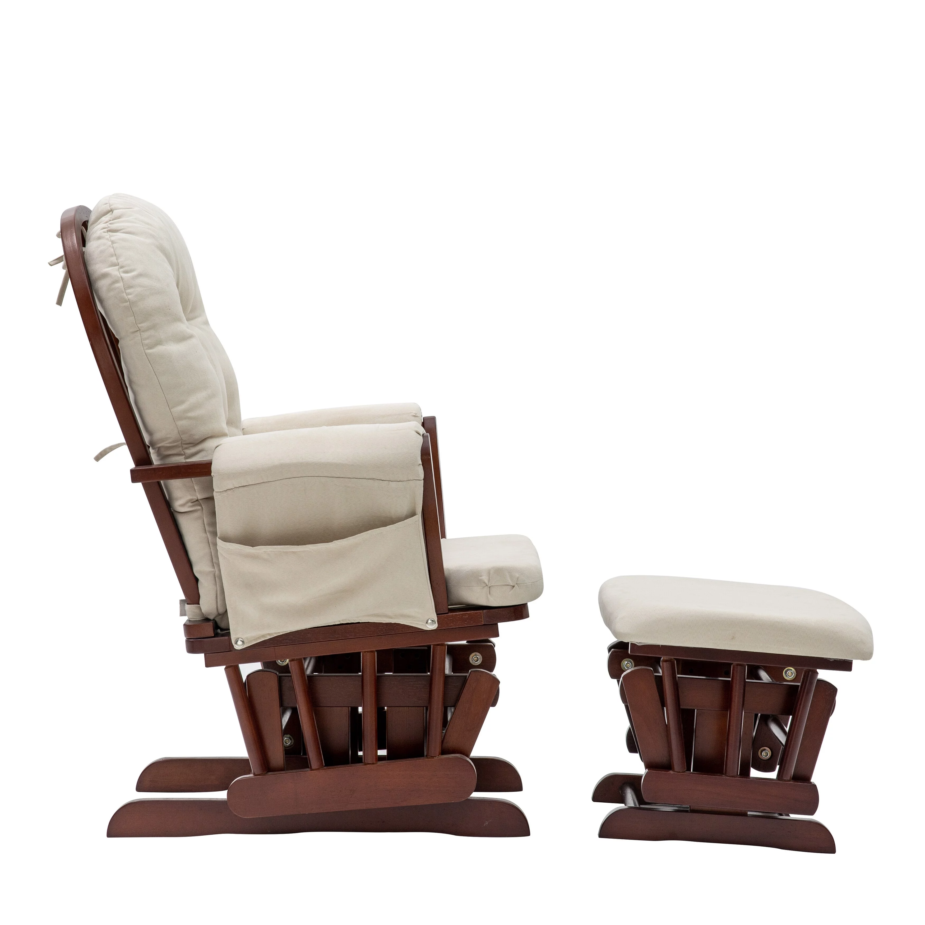 PT. RUDANT MAJU SELARAS Rejoice Glider Rocking Chair with Ottoman BLACK / GRAY