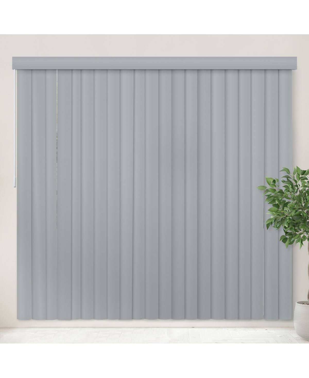 Chicology Cordless Vertical Blinds, Gray, Size: 78 inch x 84 inch