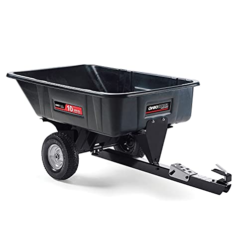 Ohio Steel 3040P-SD Poly Swivel Dump Cart, 10 cu.ft., 600 lb Load Capacity