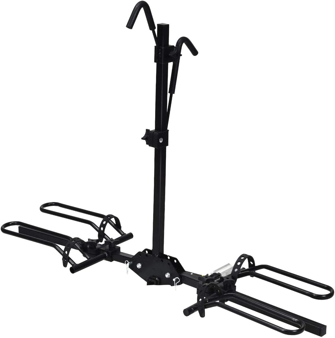 Goplus 2-Bike Hitch Mount Rack Hitch Mounted Bike Carrier Foldable Receiver 2